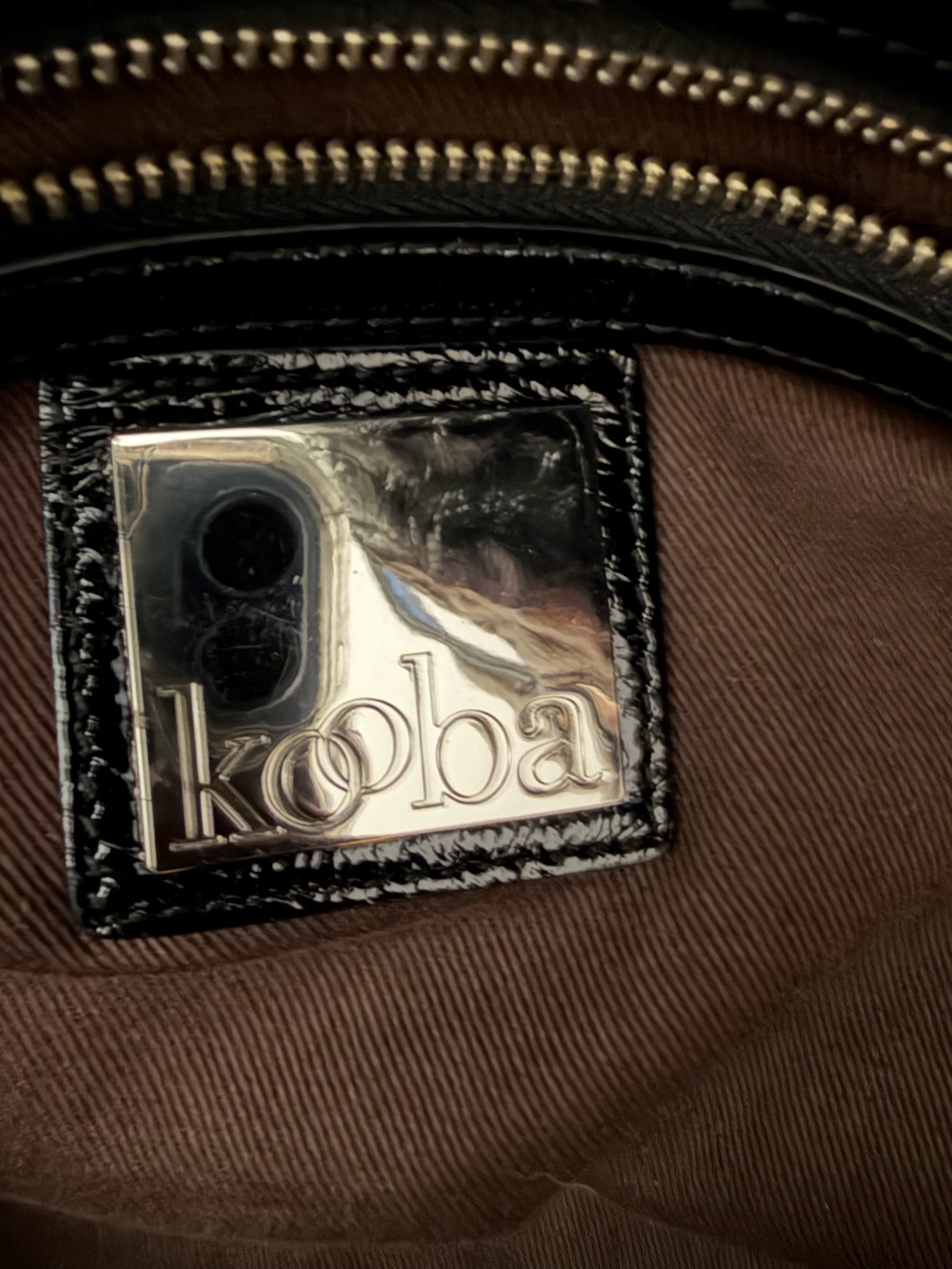 Y2K Kooba "Natasha" Patent Leather Tote/Shoulder Bag - Picture 7 of 8